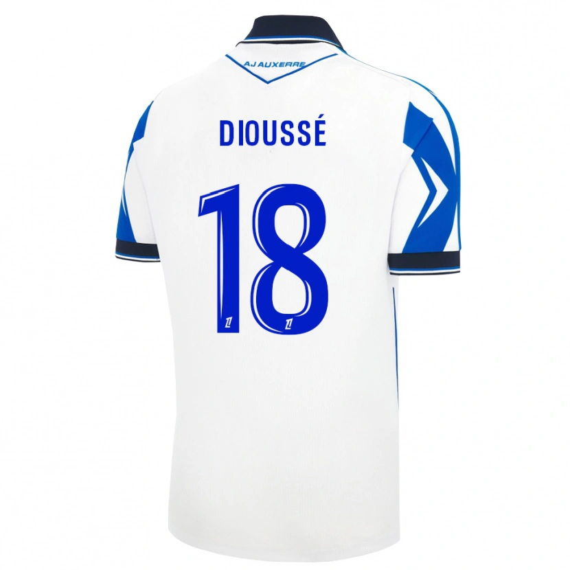 Danxen Heren Assane Dioussé #18 Zwart Wit Blauw Thuisshirt Thuistenue 2026/27 T-Shirt