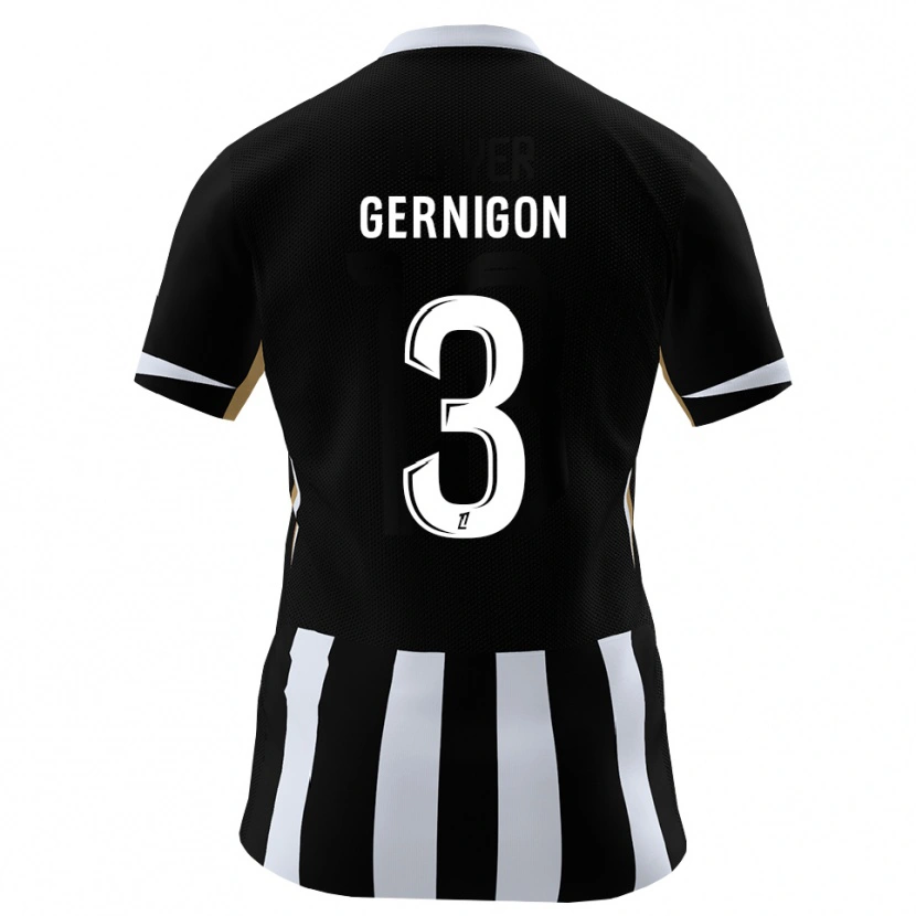 Danxen Heren Maël Gernigon #3 Zwart Blauw Thuisshirt Thuistenue 2026/27 T-Shirt