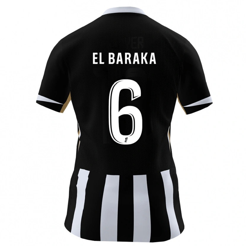 Danxen Heren Jibril El Baraka #6 Zwart Blauw Thuisshirt Thuistenue 2026/27 T-Shirt