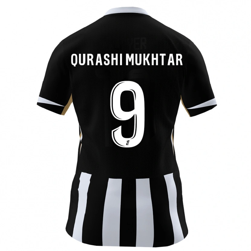 Danxen Heren Awab Mukhtar #9 Zwart Blauw Thuisshirt Thuistenue 2026/27 T-Shirt