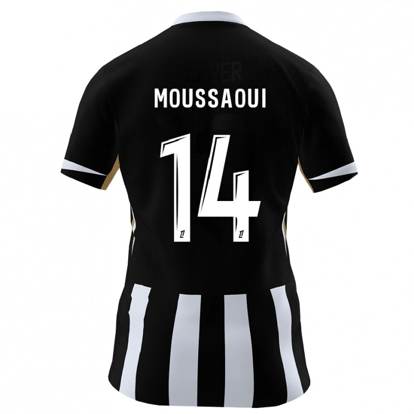 Danxen Heren Amine Moussaoui #14 Zwart Blauw Thuisshirt Thuistenue 2026/27 T-Shirt