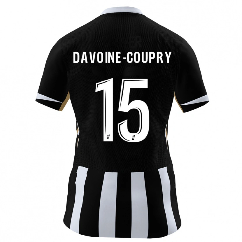 Danxen Heren Eliot Davoine-Coupry #15 Zwart Blauw Thuisshirt Thuistenue 2026/27 T-Shirt