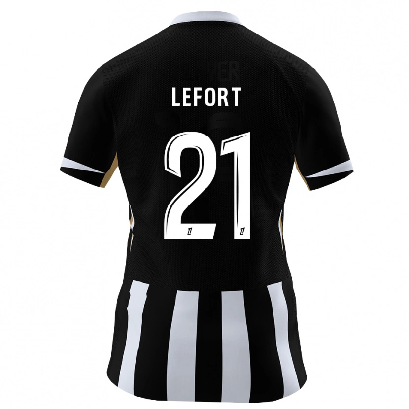 Danxen Heren Jordan Lefort #21 Zwart Blauw Thuisshirt Thuistenue 2026/27 T-Shirt