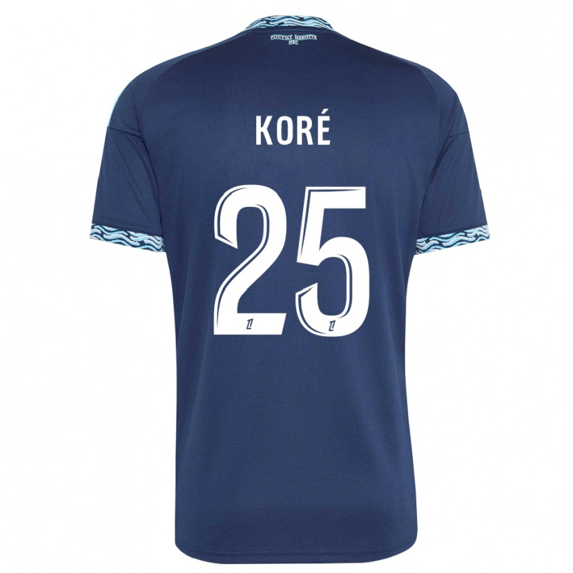 Danxen Heren Yoan Koré #25 Staalblauw Wit Thuisshirt Thuistenue 2026/27 T-Shirt