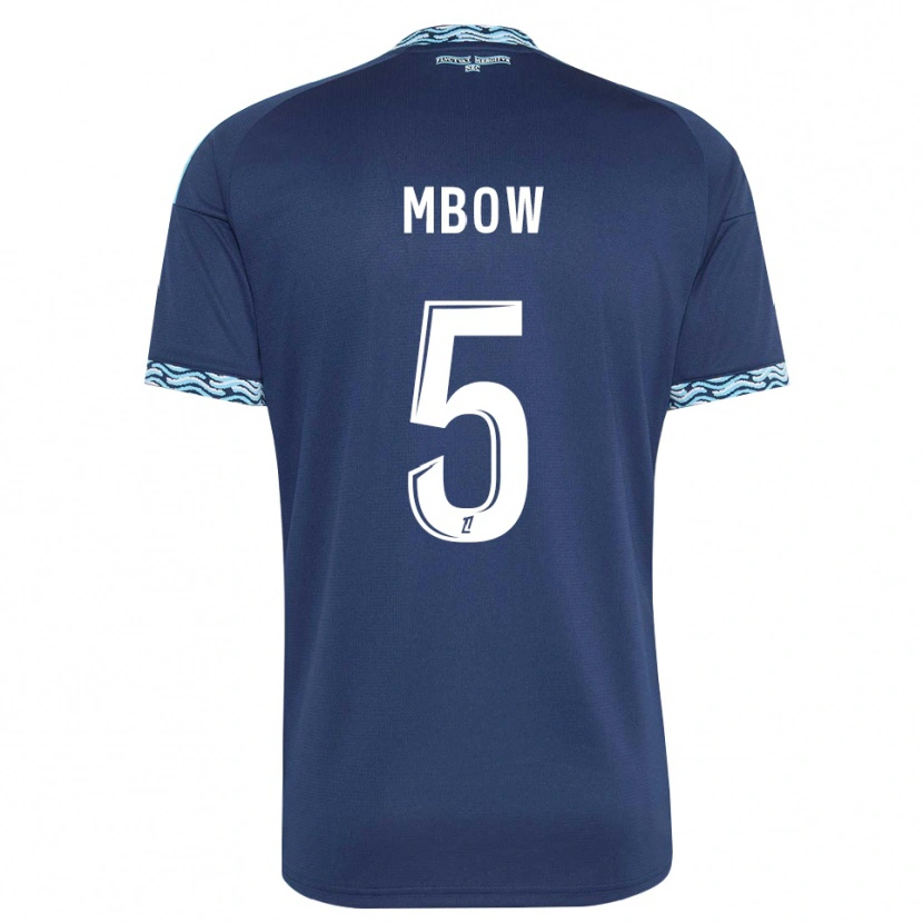 Danxen Heren Moustapha Mbow #5 Staalblauw Wit Thuisshirt Thuistenue 2026/27 T-Shirt