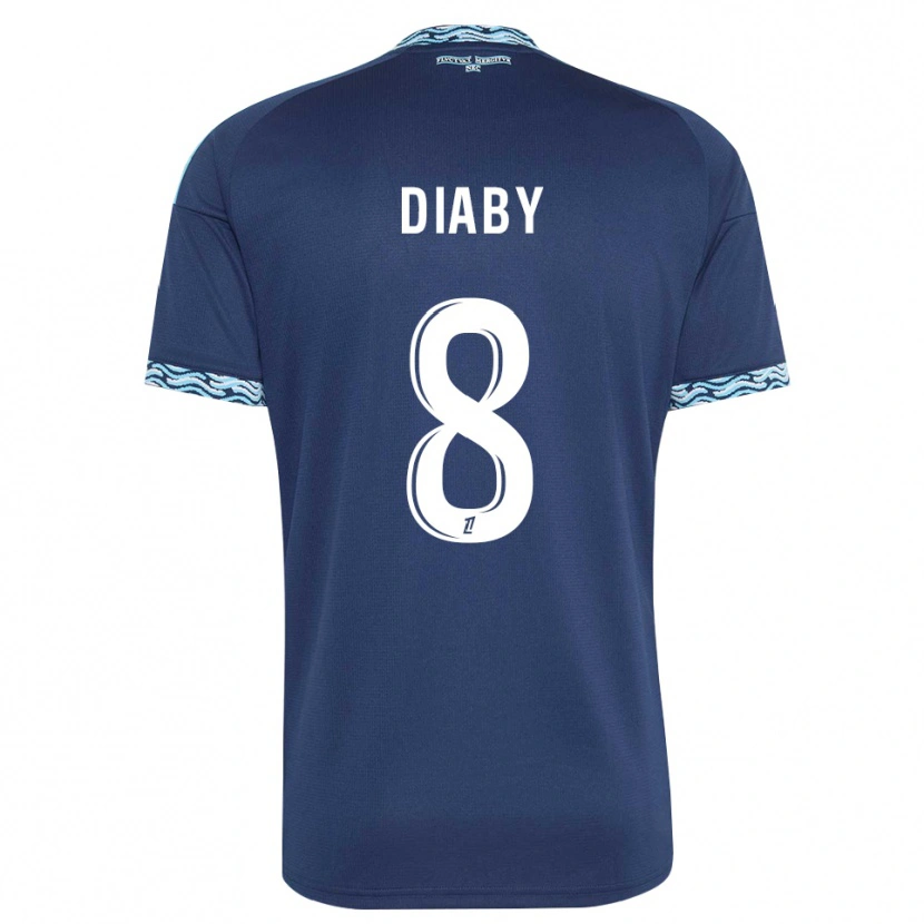 Danxen Heren Aboubakar Diaby #8 Staalblauw Wit Thuisshirt Thuistenue 2026/27 T-Shirt