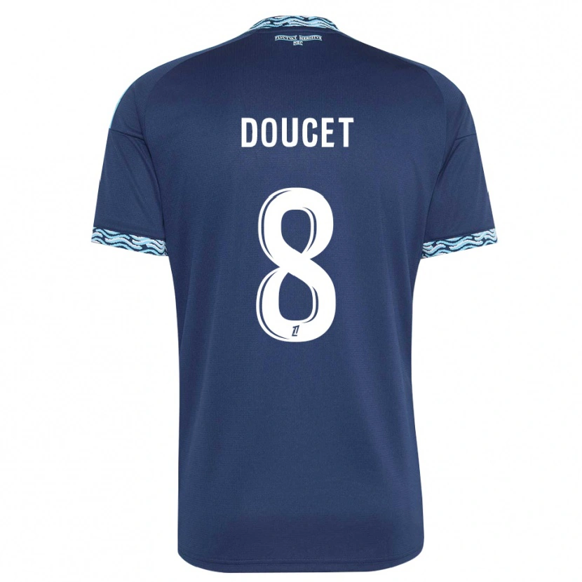 Danxen Heren Lohann Doucet #8 Staalblauw Wit Thuisshirt Thuistenue 2026/27 T-Shirt