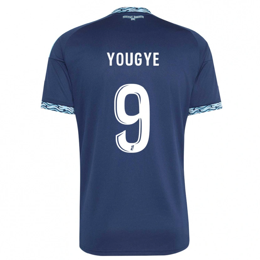 Danxen Heren Joshua Yougye #9 Staalblauw Wit Thuisshirt Thuistenue 2026/27 T-Shirt