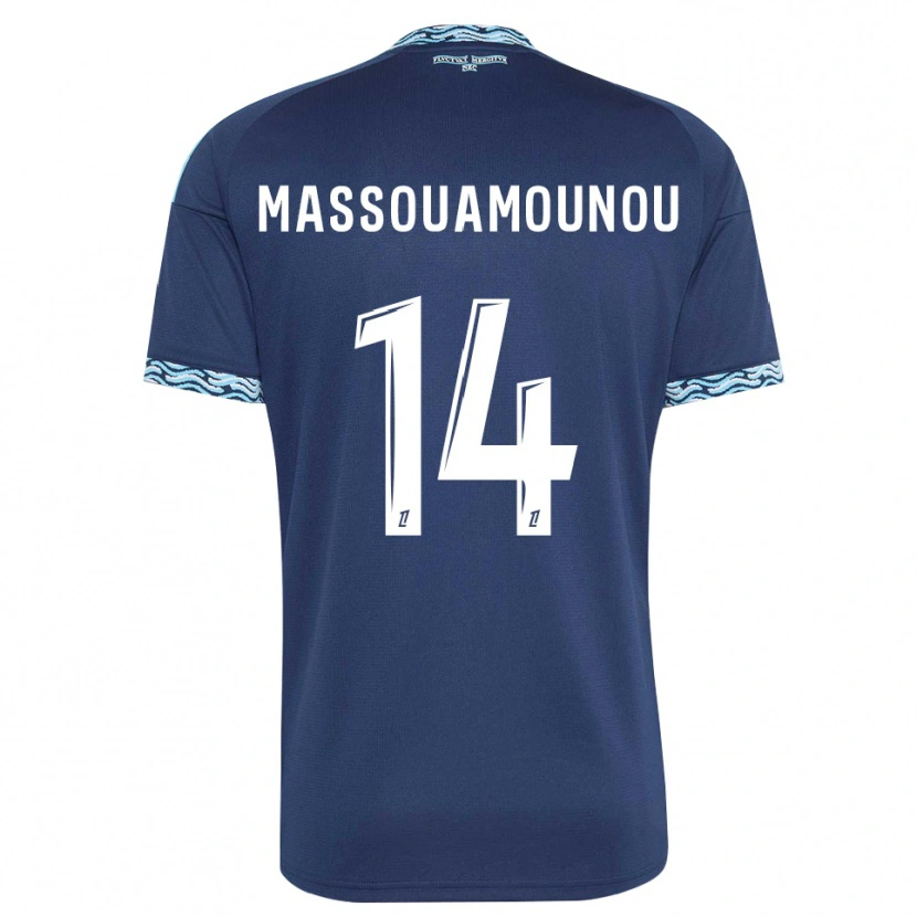 Danxen Heren Patino Massouamounou #14 Staalblauw Wit Thuisshirt Thuistenue 2026/27 T-Shirt