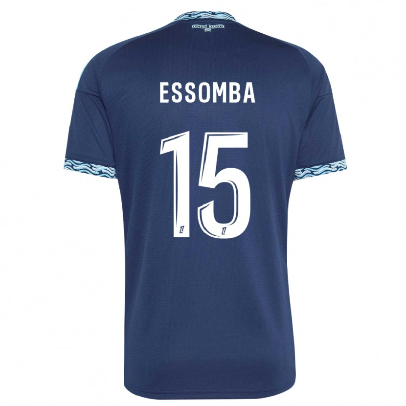 Danxen Heren Aaron Essomba #15 Staalblauw Wit Thuisshirt Thuistenue 2026/27 T-Shirt