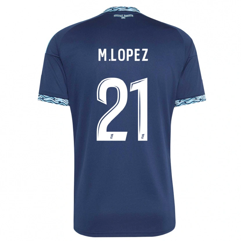 Danxen Heren Maxime Lopez #21 Staalblauw Wit Thuisshirt Thuistenue 2026/27 T-Shirt