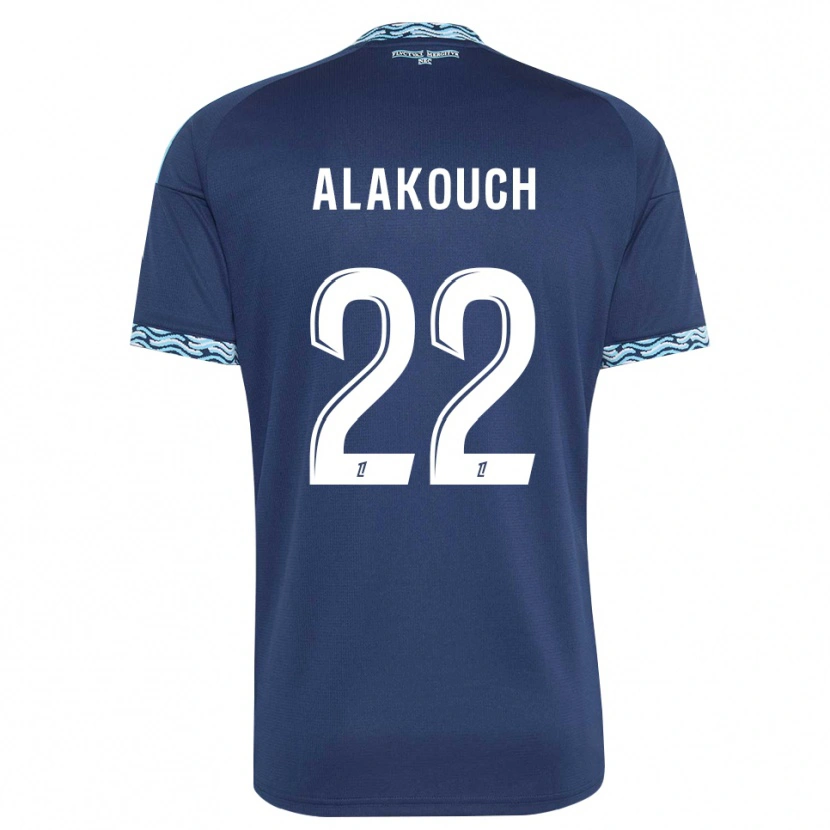 Danxen Heren Sofiane Alakouch #22 Staalblauw Wit Thuisshirt Thuistenue 2026/27 T-Shirt