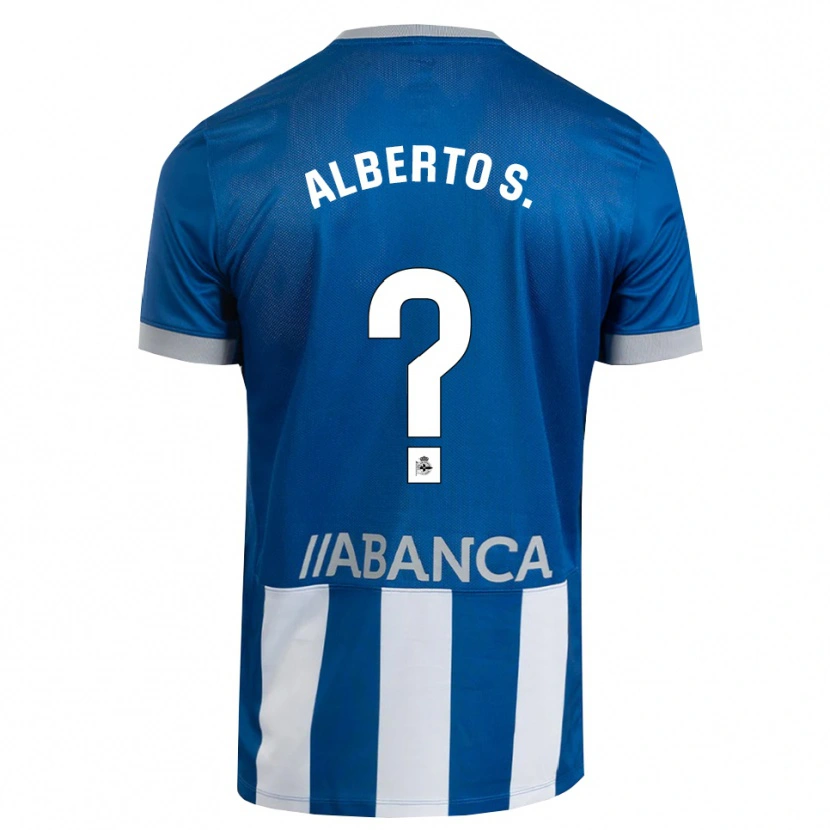 Danxen Heren Alberto Sánchez #0 Blauw Grijs Wit Thuisshirt Thuistenue 2026/27 T-Shirt