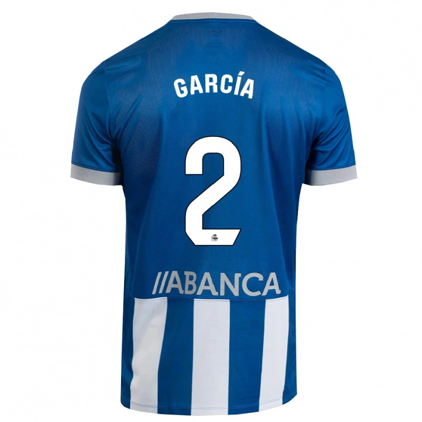 Danxen Heren Pablo García #2 Blauw Grijs Wit Thuisshirt Thuistenue 2026/27 T-Shirt