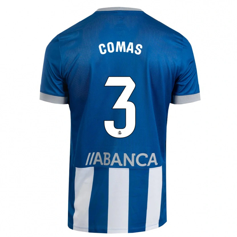 Danxen Heren Arnau Comas #3 Blauw Grijs Wit Thuisshirt Thuistenue 2026/27 T-Shirt