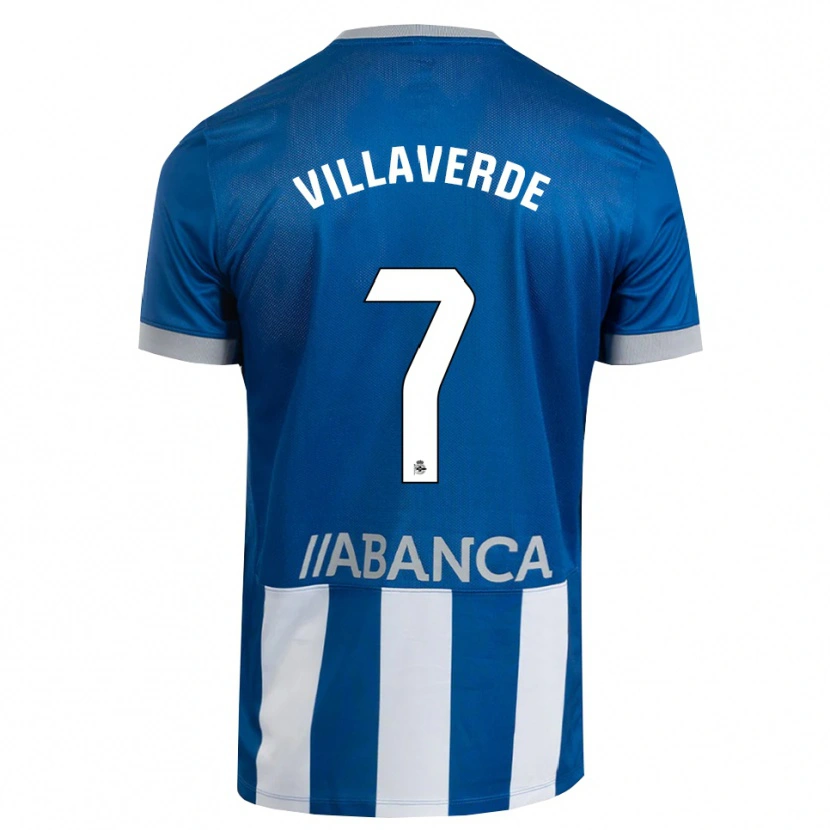 Danxen Heren Hugo Villaverde #7 Blauw Grijs Wit Thuisshirt Thuistenue 2026/27 T-Shirt