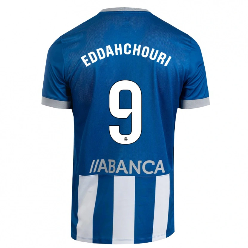 Danxen Heren Zakaria Eddahchouri #9 Blauw Grijs Wit Thuisshirt Thuistenue 2026/27 T-Shirt