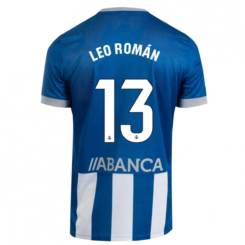 Danxen Heren Leo Román #13 Blauw Grijs Wit Thuisshirt Thuistenue 2026/27 T-Shirt