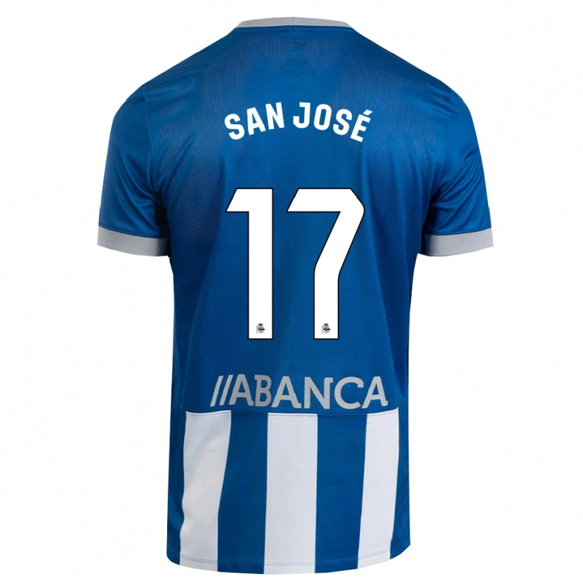 Danxen Heren Koke San José #17 Blauw Grijs Wit Thuisshirt Thuistenue 2026/27 T-Shirt