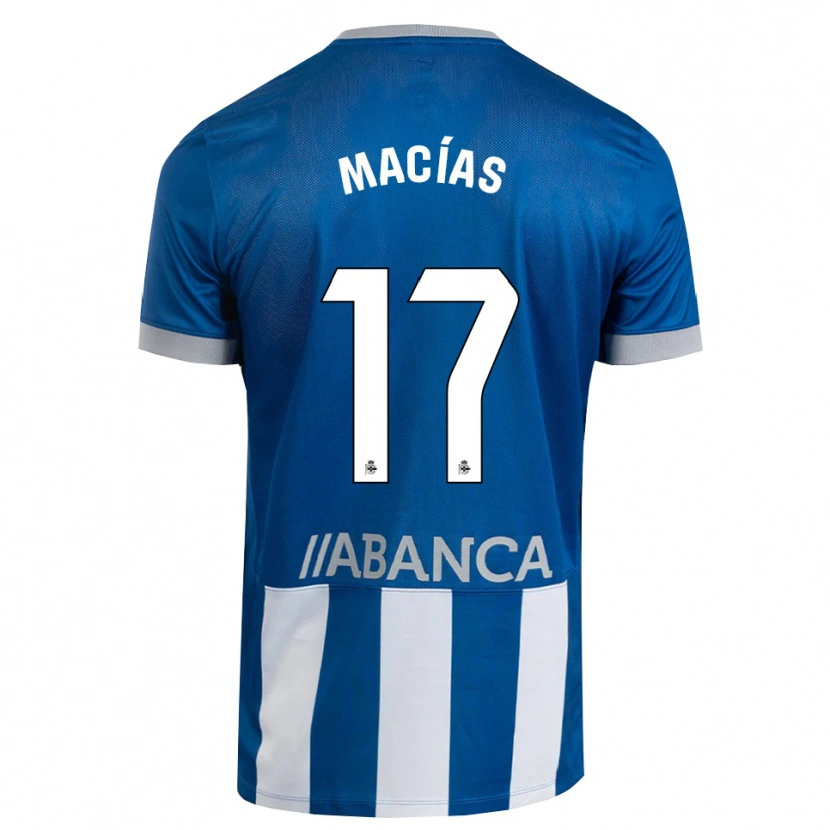 Danxen Heren Luisao Macías #17 Blauw Grijs Wit Thuisshirt Thuistenue 2026/27 T-Shirt