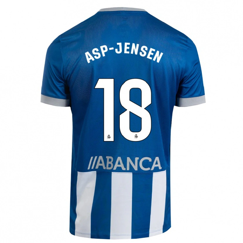 Danxen Heren Jonathan Asp Jensen #18 Blauw Grijs Wit Thuisshirt Thuistenue 2026/27 T-Shirt