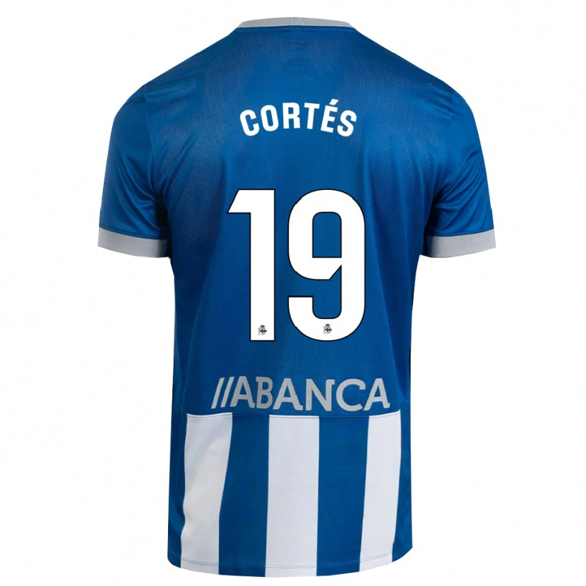 Danxen Heren Pablo Cortés #19 Blauw Grijs Wit Thuisshirt Thuistenue 2026/27 T-Shirt