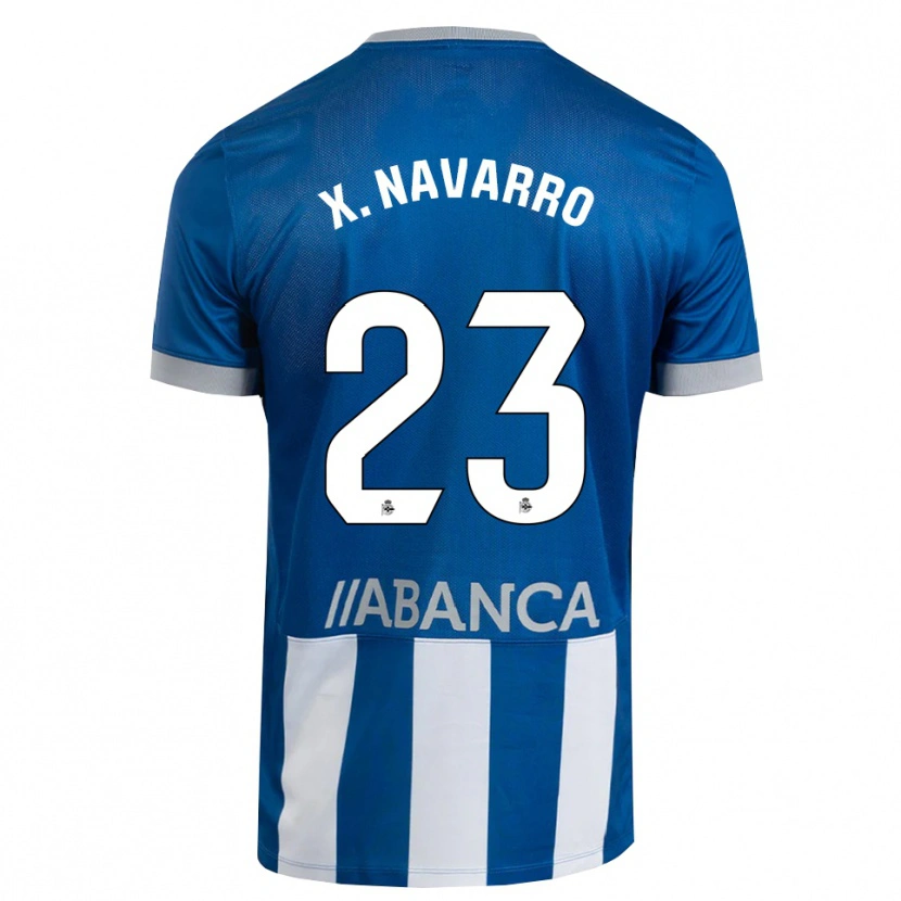 Danxen Heren Ximo Navarro #23 Blauw Grijs Wit Thuisshirt Thuistenue 2026/27 T-Shirt