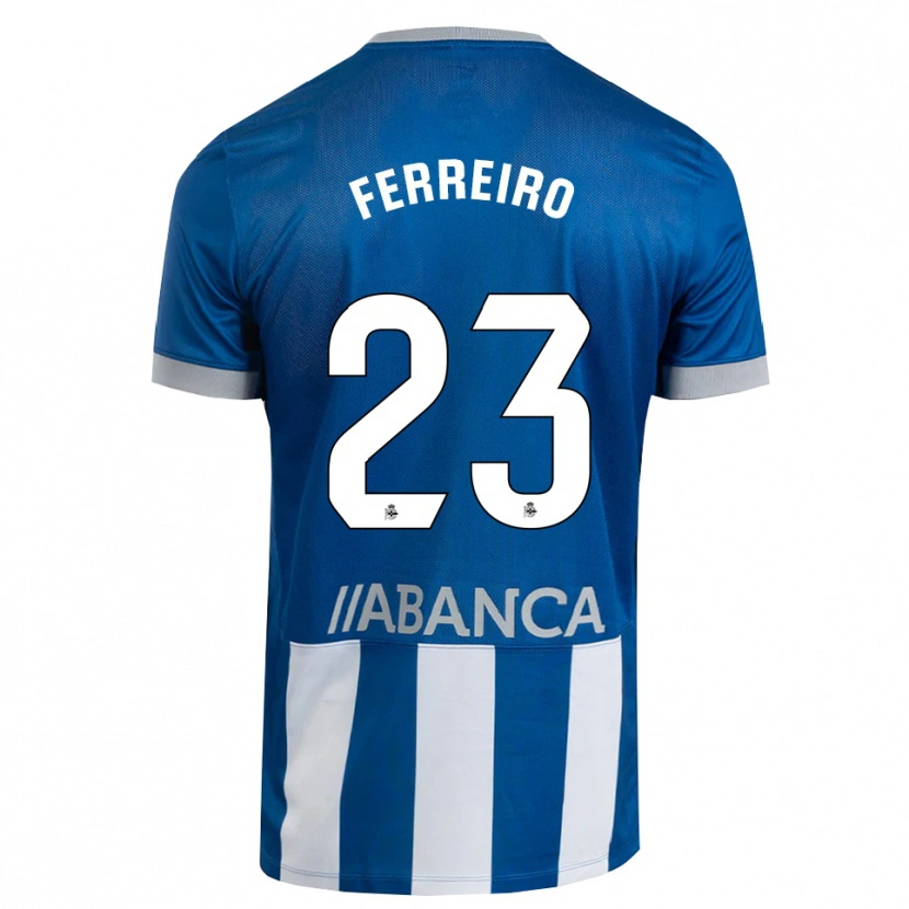 Danxen Heren Manu Ferreiro #23 Blauw Grijs Wit Thuisshirt Thuistenue 2026/27 T-Shirt