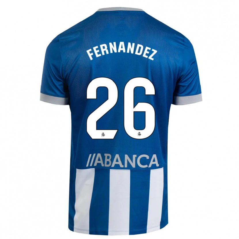 Danxen Heren Samu Fernández #26 Blauw Grijs Wit Thuisshirt Thuistenue 2026/27 T-Shirt