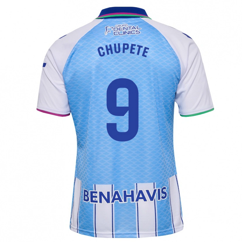 Danxen Heren Chupe #9 Diep Hemelsblauw Wit Thuisshirt Thuistenue 2026/27 T-Shirt
