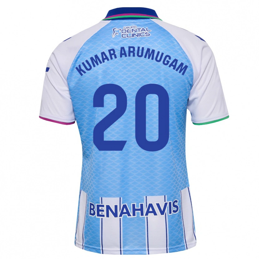 Danxen Heren Suk Kumar Arumugam #20 Diep Hemelsblauw Wit Thuisshirt Thuistenue 2026/27 T-Shirt