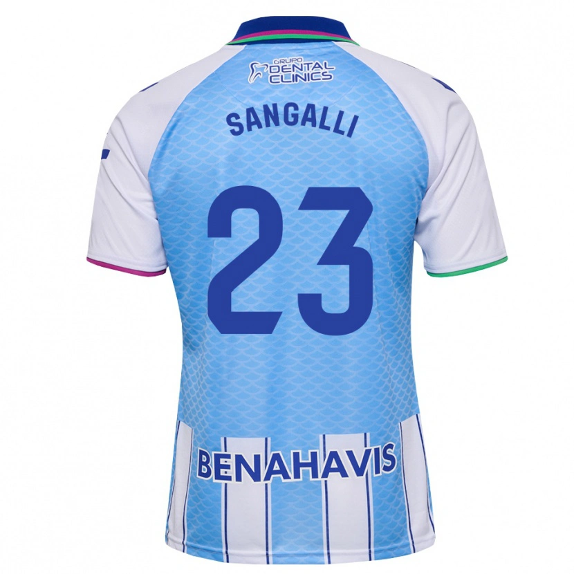 Danxen Heren Luca Sangalli #23 Diep Hemelsblauw Wit Thuisshirt Thuistenue 2026/27 T-Shirt