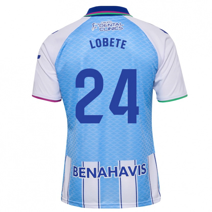 Danxen Heren Julen Lobete #24 Diep Hemelsblauw Wit Thuisshirt Thuistenue 2026/27 T-Shirt