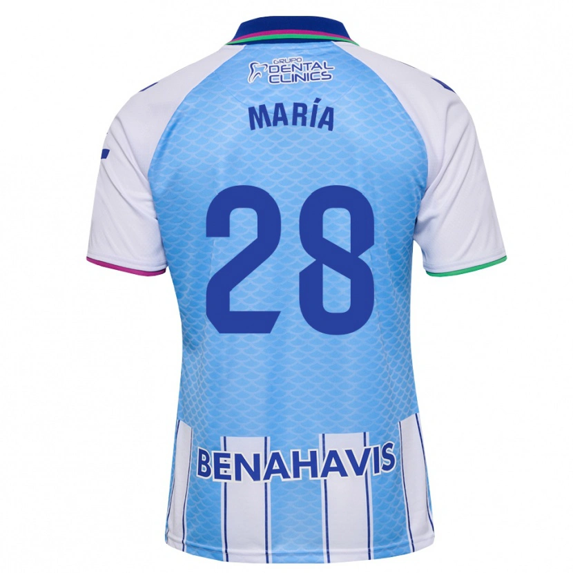 Danxen Heren María Albacete Pato #28 Diep Hemelsblauw Wit Thuisshirt Thuistenue 2026/27 T-Shirt