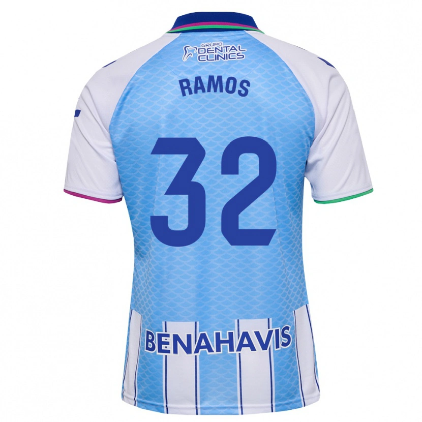 Danxen Heren Salva Ramos #32 Diep Hemelsblauw Wit Thuisshirt Thuistenue 2026/27 T-Shirt
