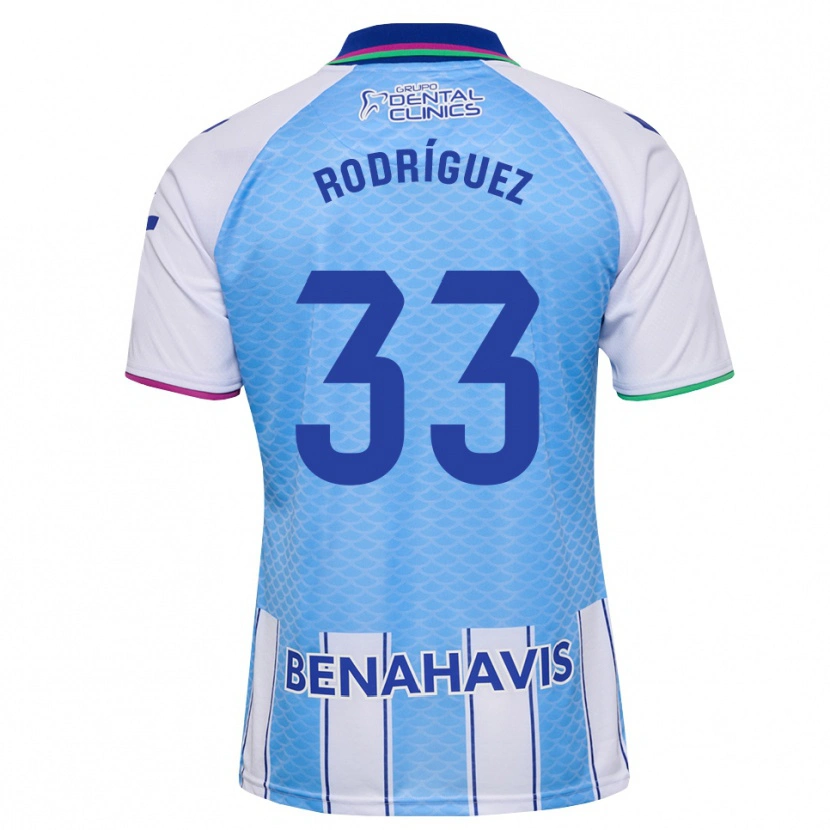 Danxen Heren Alfonso Rodríguez #33 Diep Hemelsblauw Wit Thuisshirt Thuistenue 2026/27 T-Shirt