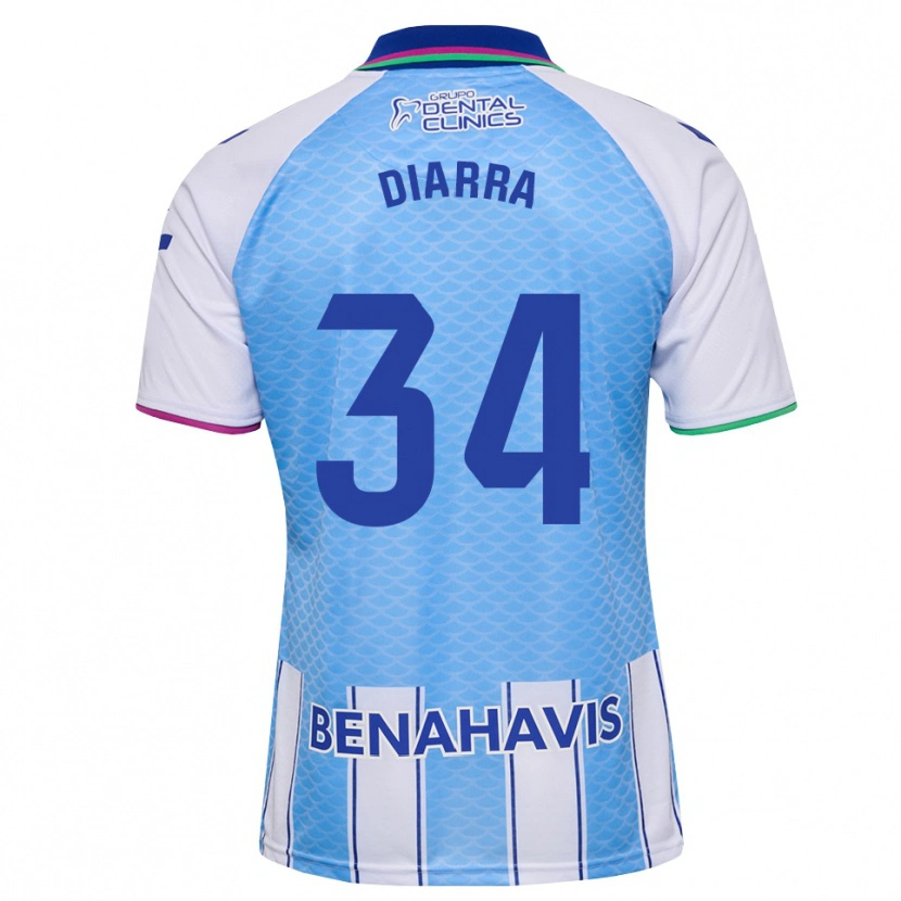 Danxen Heren Cherif Diarra #34 Diep Hemelsblauw Wit Thuisshirt Thuistenue 2026/27 T-Shirt