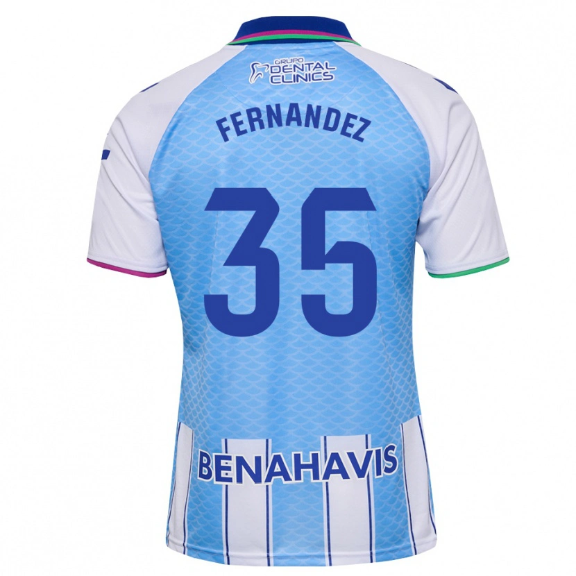 Danxen Heren Inés Fernández #35 Diep Hemelsblauw Wit Thuisshirt Thuistenue 2026/27 T-Shirt