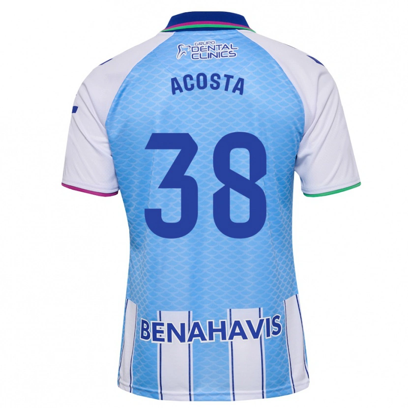 Danxen Heren Judith Acosta #38 Diep Hemelsblauw Wit Thuisshirt Thuistenue 2026/27 T-Shirt