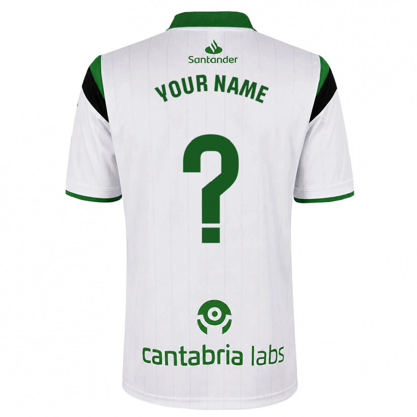 Danxen Heren Uw Naam #0 Wit Groen Zwart Thuisshirt Thuistenue 2026/27 T-Shirt