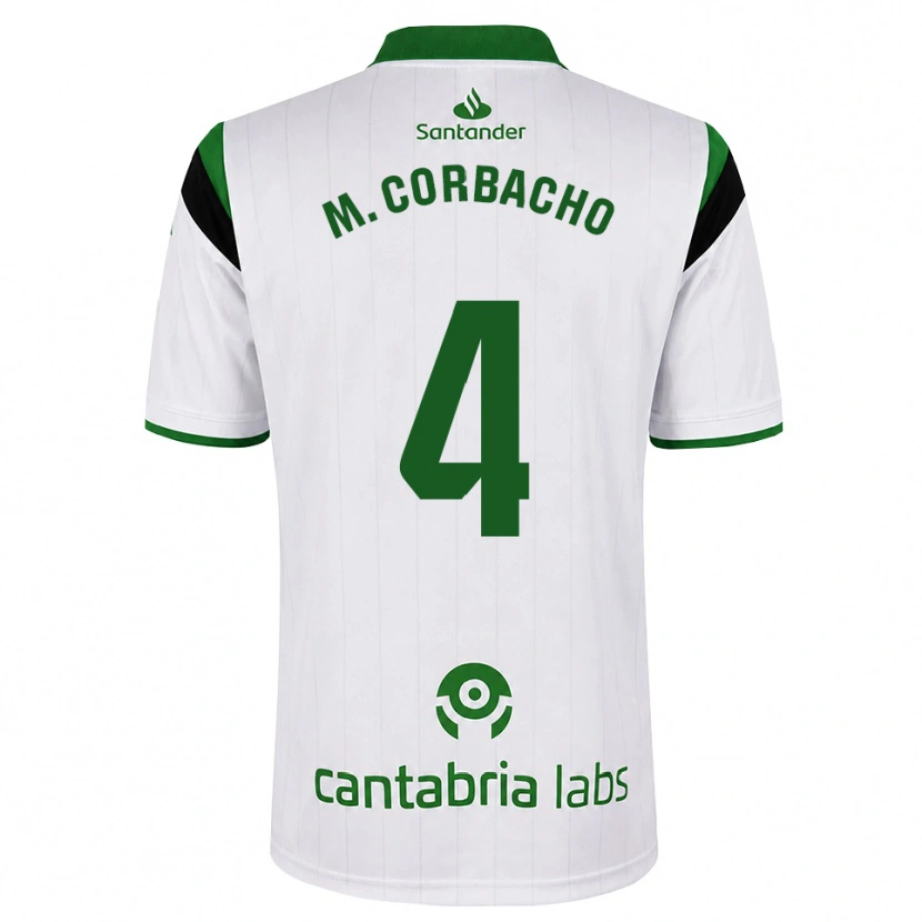 Danxen Heren María Corbacho Carrero #4 Wit Groen Zwart Thuisshirt Thuistenue 2026/27 T-Shirt