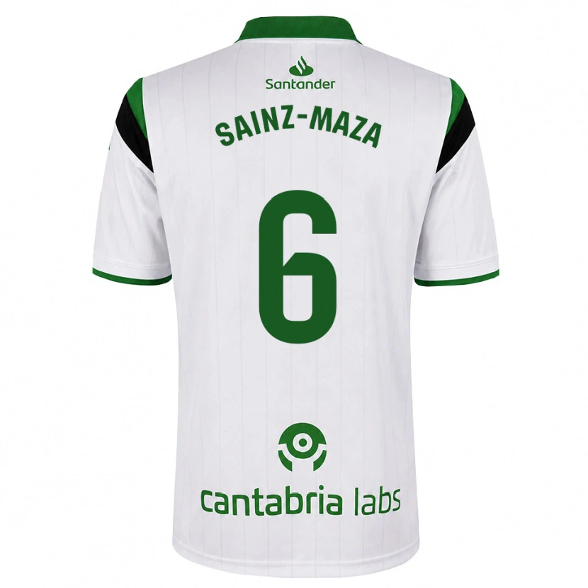 Danxen Heren Íñigo Sainz-Maza #6 Wit Groen Zwart Thuisshirt Thuistenue 2026/27 T-Shirt