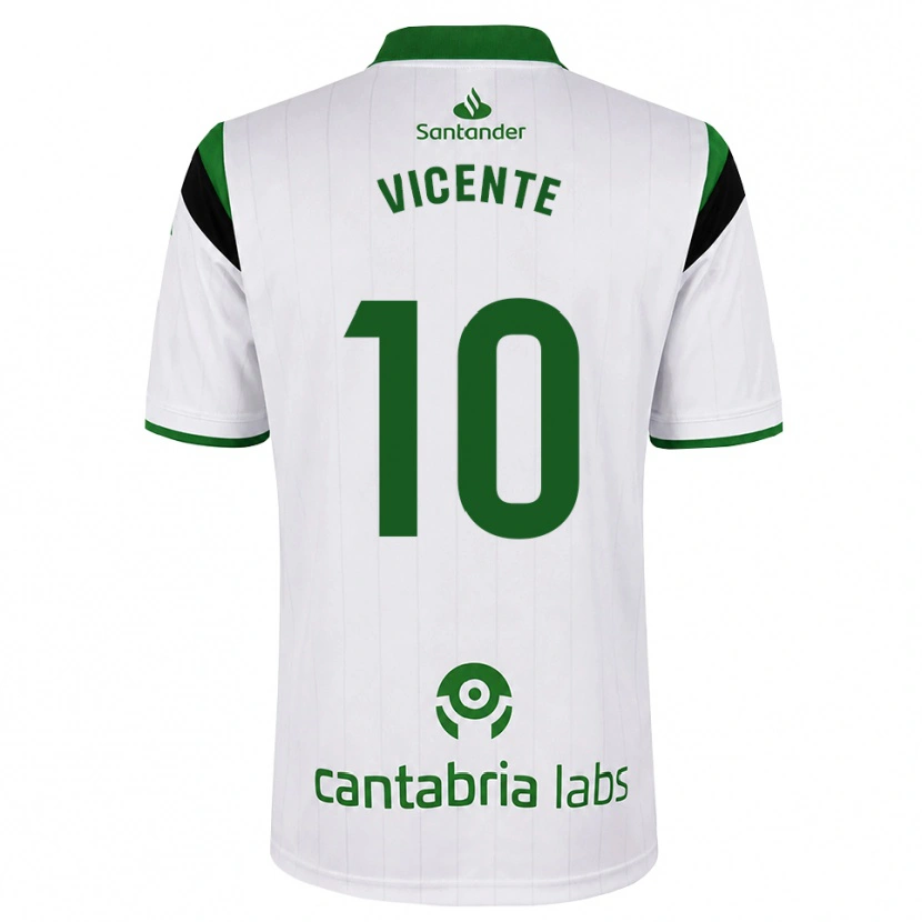 Danxen Heren Iñigo Vicente #10 Wit Groen Zwart Thuisshirt Thuistenue 2026/27 T-Shirt