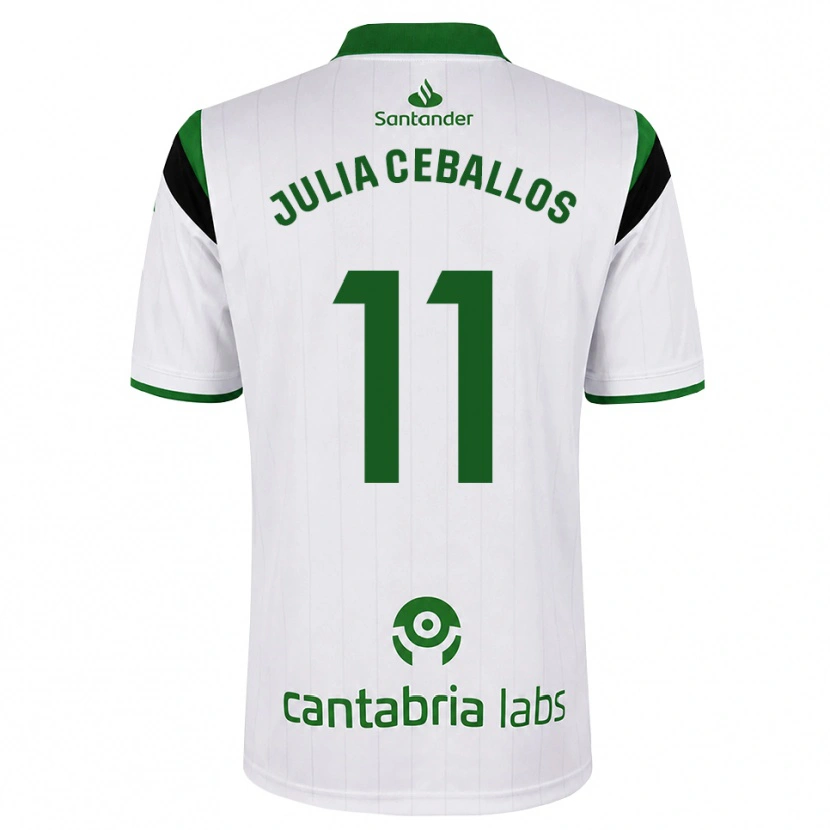 Danxen Heren Julia Ceballos Carrancio #11 Wit Groen Zwart Thuisshirt Thuistenue 2026/27 T-Shirt