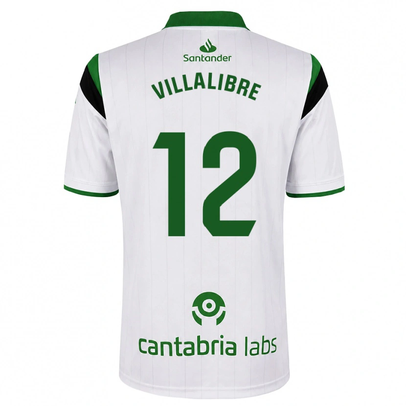 Danxen Heren Asier Villalibre #12 Wit Groen Zwart Thuisshirt Thuistenue 2026/27 T-Shirt