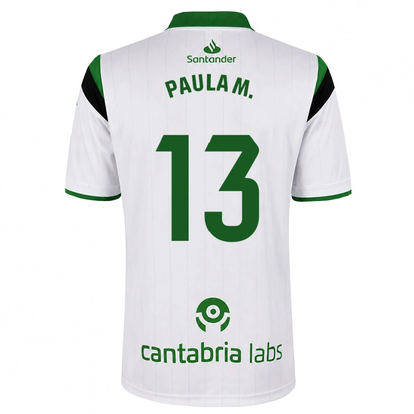 Danxen Heren Paula Muñoz Álvarez #13 Wit Groen Zwart Thuisshirt Thuistenue 2026/27 T-Shirt