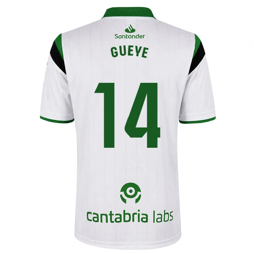 Danxen Heren Maguette Gueye #14 Wit Groen Zwart Thuisshirt Thuistenue 2026/27 T-Shirt