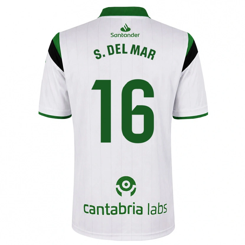 Danxen Heren Sonia Del Mar Perlaza Urquijo #16 Wit Groen Zwart Thuisshirt Thuistenue 2026/27 T-Shirt