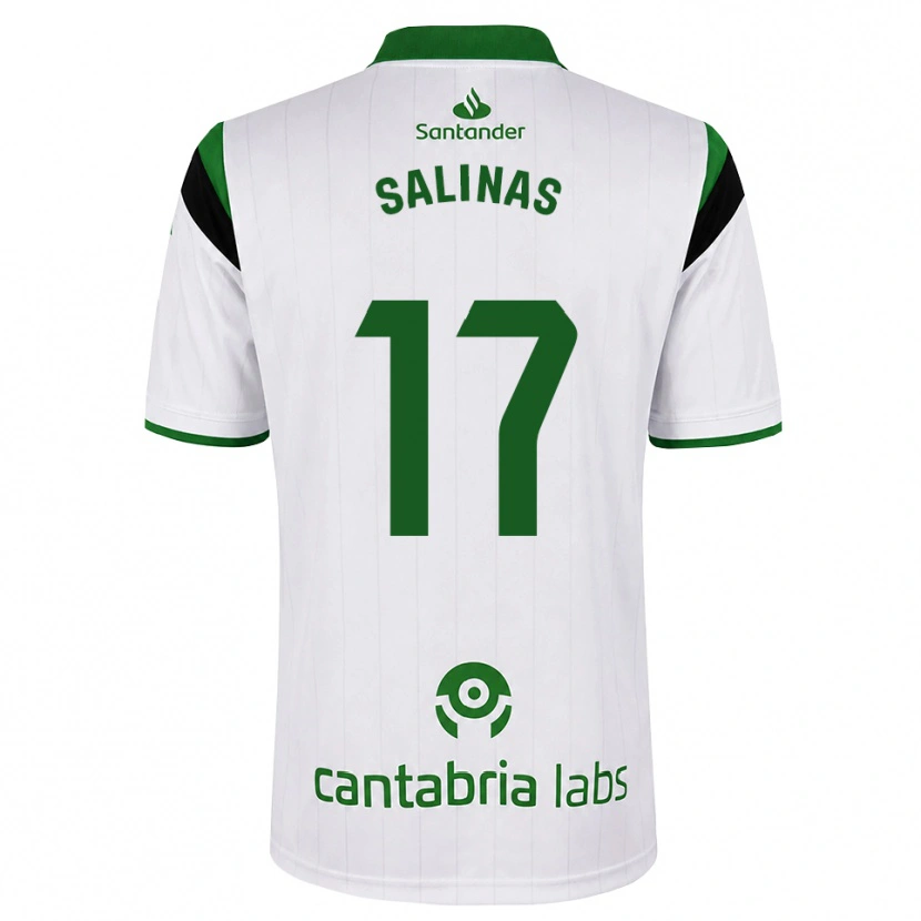 Danxen Heren Jorge Salinas #17 Wit Groen Zwart Thuisshirt Thuistenue 2026/27 T-Shirt