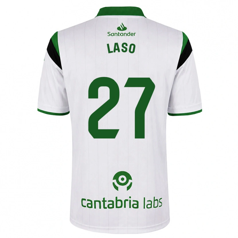 Danxen Heren Alejandro Laso #27 Wit Groen Zwart Thuisshirt Thuistenue 2026/27 T-Shirt